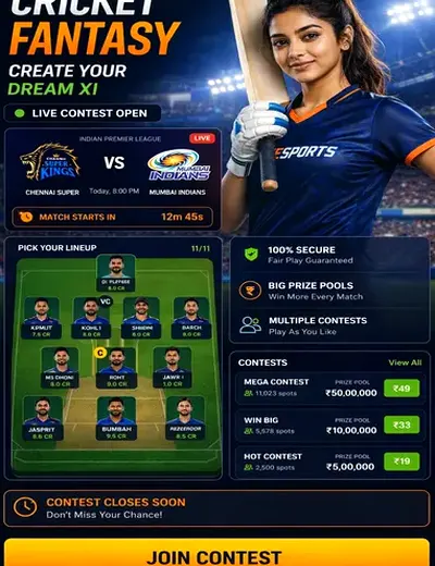 Cric11 (cric11 apk) fantasy cricket & matchday visual 3